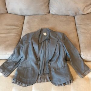 LC Lauren Conrad 3/4 Sleeve Grey Blazer Size 2